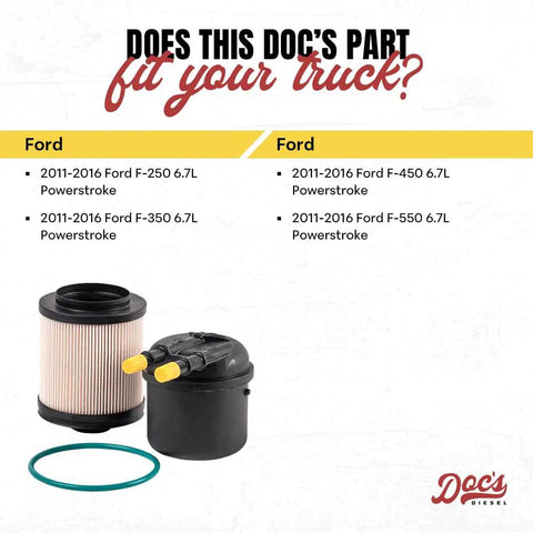 Diesel Fuel Filter FD4615 Replacement for Ford 6.7L Powerstroke Trucks F250 F350 F450 F550 2011 to 2016 product image