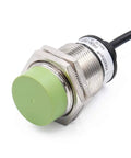 Front view of M30 Inductive Proximity Sensor Switch PR30 15DN Cylindrical Detector With 15mm Sensing Distance DC 12 To 24V Three Wire NPN NO Output