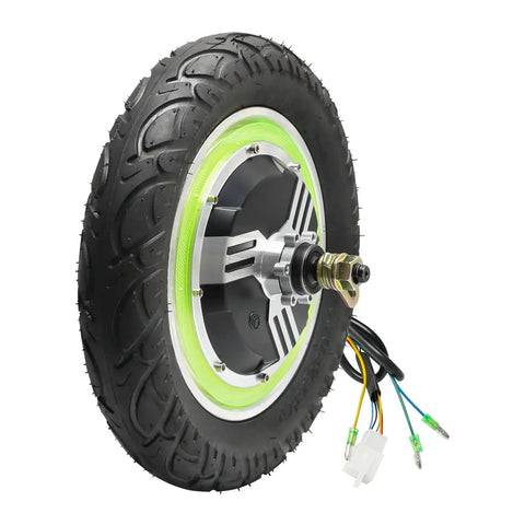 Killer 12 Inch 36V 500W Brushless Hub Motor Rear Wheel Conversion Kit with pneumatic tire and disc brake for electric scooters.