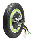 Level Up Your Ride With This Dope 12 Inch 36V 500W Brushless Hub Motor Rear Wheel with Pneumatic Tire and wires.