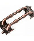 2 Pack 9.25 Inch Red Bronze Barn Door Handles, Heavy Duty Pulls For Sliding Doors, Cabinets, Closets, And Kitchen Furniture Hardware