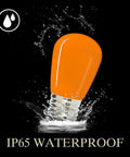 Yellow S14 LED Decorative Bulb for Outdoor Signage and Lighting Waterproof and Shatterproof 1W Low Power 10W Equivalent