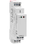 Impulse Latching Relay With Memory, 16A Pulse Control, Wide Range AC DC 12 Volt To 240 Volt, Easy DIN Rail Mount, front view