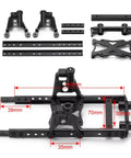 Heavy Duty 1 By 10 Scale RC Car Chassis Frame Kit With Metal Construction Extended Rails And Shock Towers For 4x4 Crawler Upgrades