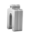80 Piece Slotted Shim Set 2x2 Inch Stainless Steel With Eight Thicknesses For Precise Leveling And Alignment in stack