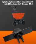 Wide Compatibility Fertilizer Spreader Agitator Replacement Attachment 9.9x5x3cm displayed with spreader