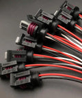 GT150 3 Pin Pressure Sensor Connector Kit with Wires 20 AWG 10 Pack, black and red connectors with attached wires