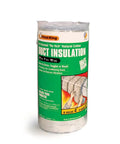 Heavy Duty Foil Backed Natural Cotton Duct Wrap For Heating And Cooling Pipes, 12" wide, 1" thick, 15' long roll.