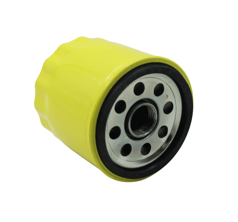 Yellow oil filter from Carburetor Kit For Courage Series Engines SV730 SV735 SV740 SV810 SV820 SV830 SV840 With Air Filter Fuel Pump Gasket Set Oil Filter Fuel Filter Switch Clamps And All Replacement Parts For Easy DIY Installation.