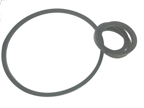 Two Belt Set Five Eighths Inch By One Hundred Twenty Six Inch V Belt Compatible With B123 And 5L1260 Models Rugged Replacement Belts