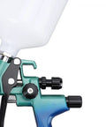 Professional Pneumatic HVP Spray Gun With 1.3 Mm Nozzle And 600 Ml Cup showing adjustable flow knobs and paint cup.