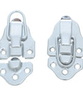 Retro Draw Latch Lock Set For Jewelry Boxes Silver Metal Hasp Buckle With 25mm And 16mm Hole Spacings Easy Install 6 Pack