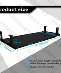 Smooth As Butter Under Desk Keyboard Tray With Heavy Full Extension Slides, 30 inch black wooden pullout platform dimensions visual.