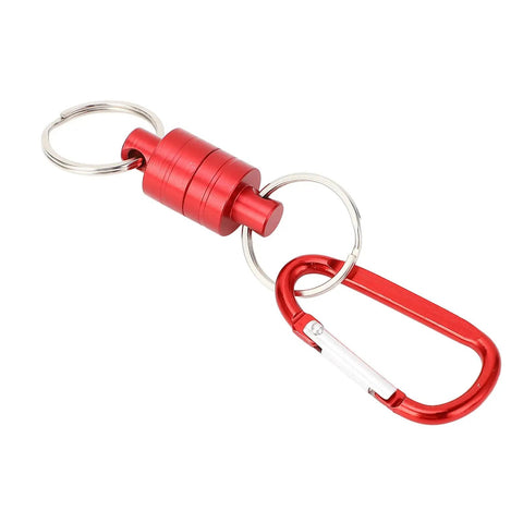 Powerful Magnetic Keychain With Aluminum Alloy Quick Release Buckle, Lightweight Portable Key Holder for Easy Access to Tools
