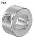 4 Pack Shaft Collars 304 Stainless Steel Bore Seven Sixteenth Inch Outer Diameter Seven Eighths Inch Width Seven Sixteenth Inch Set Screw Rings