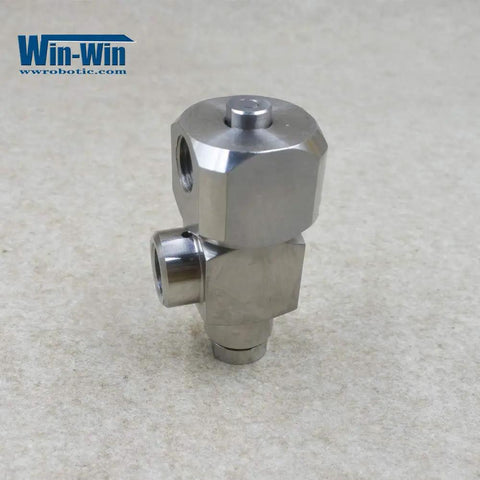 Waterjet 90 Degree Pure Water Swivel Valve For Water Jet Machines Heavy Duty Stainless Steel Connector High Flow Rotary Valve