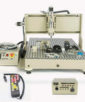 Four Axis Router Kit With 1.5KW VFD Water Cooled Spindle USB Control Box Handwheel Ball Screw 6090 Engraving Machine front view