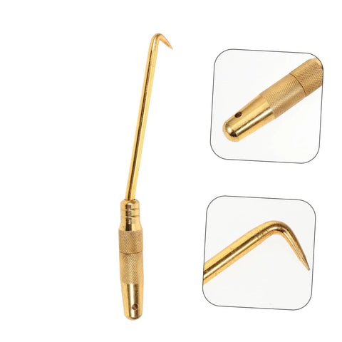 Portable Wire Tie Tool With Non Slip Handle For Quick And Easy Tying On Fences And Construction Sites Easy Wire Twisting Tool with brass hook