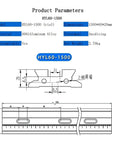 Heavy Duty Dovetail Translation Stage X Axis Linear Guide Slide Micro Positioning Platform dimensions and specifications diagram.