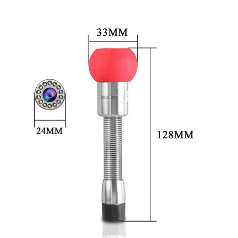Built Like A Tank Mini Pipe Inspection Camera Head Waterproof IP68 Industrial Video Endoscope Replacement with 33mm red silicone tip.