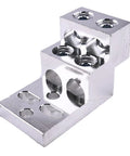 Heavy Duty Mechanical Stacked Lug 500 Kcmil-4, 600 MCM-2 Wire Range 13/32 Inch, 4 Primary Ports, 2 Mounting Holes, New CU9AL 600T-4