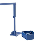 Top Shelf Portable Offset Jib Crane With 8 Foot I Beam And 500 Pound Lift Capacity Heavy Duty Steel Build Built In Fork Tubes.