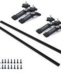 Two Pack 36 Inch T Track Kit For Woodworking With Four Hold Down Clamps Pro Grade Heavy Duty Aluminum 6063 Anodized Fits 5/16 And 1/4 Inch T Bolts And 1/4 Inch Hex Bolts Great For Quick Bench Work And Precise Setup, two 36-inch tracks, clamps, screws