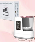 3 In 1 Electric Makeup Brush Cleaner Machine With Dryer Holder Portable USB Cleaner Tool front view with box