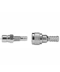Five Sixteenth Inch Fuel Connector For Tohatsu Nissan Outboard Engines 2 Stroke And 4 Stroke 5-90HP Replacement 3B2-70260-1 shown apart