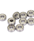 Deep Grooves Ball Bearing Kit, 10 Pack, High Speed Steel Bearings For Motors And Appliances, 6x17x6mm, Ultra Reliable, Low Friction, Smooth Operation, A True Workhorse For Makers And Pros, sealed bearings