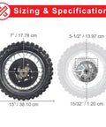 Rear Wheel Replacement Kit For Razor MX500 MX650 Dirt Rocket Off Road Ready With Two Point Five To Ten Knobby Tire Inner Tube Rim