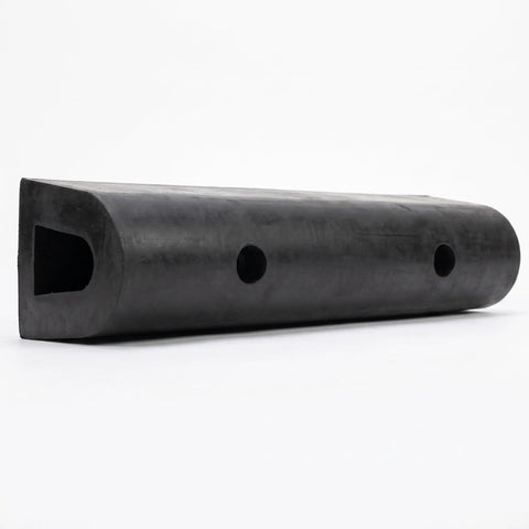 Heavy Duty D Type Rubber Fender For Marine Docks, Ships, And Bridge Piers, Impact Resistant Dock Protection, Black Rubber Construction