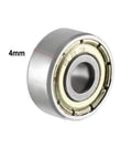Deep Groove Ball Bearing 623ZZ Double Shield Chrome Steel 3x10x4 mm ABEC 1 pre-lubricated for robotics front view
