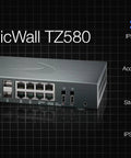 Slick Next Generation Firewall Offering Four Point Five Gbps Speed Advanced Cyber Defense Bundle Three Year Network Upgrade Kit For Stress Free Business Security, compact desktop cyber security appliance with multiple ports.