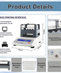 Pro Grade Gold Purity Tester Machine Features Bulletproof Density Meter And Slick Digital Screen for accurate measurements and printing details