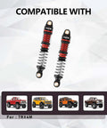 51mm Oil Filled Dual Spring Shocks With CNC Long Threaded Dampers For TRX4M TRX4MT 1/18 RC Crawler Upgrades Beefy Suspension