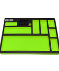 Premium EVA Foam Tool Tray With Built-In Bit And Socket Organizer For Toolbox Drawer Storage, black and green separated sections