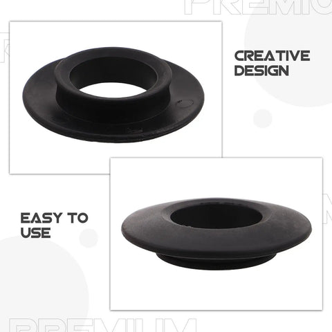 Heavy Duty Kayak Paddle Drip Guards Set With Wear Resistant PVC Splash Rings, High Visibility Water Blocking Function, Easy Install Replacement Parts For Carbon And Open Water Paddles, Keeps Gear Dry And Drips In Check, black PVC drip ring