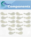 20 Pieces 80040 Washer Agitator Dogs Replacement For LA5580XTW1 Washing Machine, components packaging