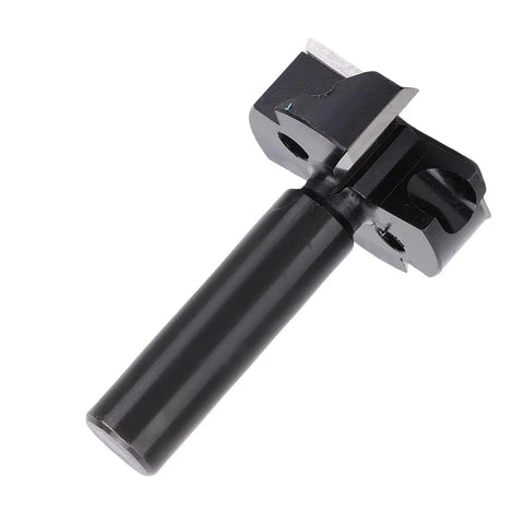 Professional Surfacing Bit With Solid Carbide Construction Built For Smooth Spoilboard Finishing In Woodworking Shops And Heavy Duty Router Projects That Keep Your Workshop Running Hot, close-up view of cutting edge and shaft.