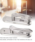 Stainless Steel Door Entry Handle Set With Keyed Lever Cylinder Lock Kit For Interior Doors, rust-resistant stainless steel