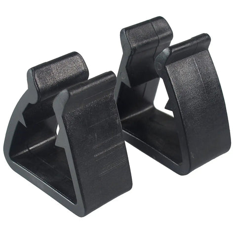 Black rust-free ABS Outdoor Furniture Clips Fasteners For Sectional Modular Rattan Wicker Chairs, 4 pieces, patio sofa connectors