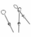 Ten Pack Eye Bolts One Quarter Inch By Four Inch Stainless Steel With Nuts For Hanging Or Securing Cables Outdoor Ready Durable Heavy Duty Hardware