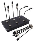 FTVOGUE Magnet Helping Hands Soldering Station Holder with 12 flexible clips and metal base for electronics assembly.
