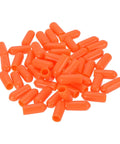 50 Pieces Rubber End Caps For 5mm Inner Diameter Round Tubes Vinyl Bolt Cap Cover Orange Protect Floors And Furniture From Scratches