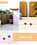 Ten Pack C Clamp Locking Clips For Walking Sticks And Crutches Replacement Pins Heavy Duty ABS Steel on pink surface