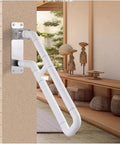 Slick Flip Up U Shaped Stair Handrail Wall Mount Railing For Steps With A Beefy Folding Grab Bar And Rock Solid Armrest For Indoor Outdoor Spaces