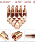Heavy Duty Pro Grade Plasma Cutter Torch Nozzle Tips And Electrodes Set For 1250 Plasma Cutters 80A Compatible Replacement Parts
