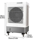 Don't Sweat The Heat With This Portable Evaporative Air Cooler Featuring Silent Swamp Cooling, 109cm tall with wheels