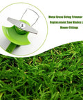 Eight Piece Metal Lawn Mower Saw Blades And Replacement Heads Set For Cordless Mowers, Universal Attachments For Most String Trimmers